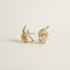 fd18 pendientes rosetas diamantes