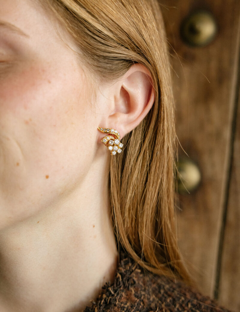 pendientes-oro-amarillo-18k-diamanmtes (3) fd18 pendientes rosetas diamantes