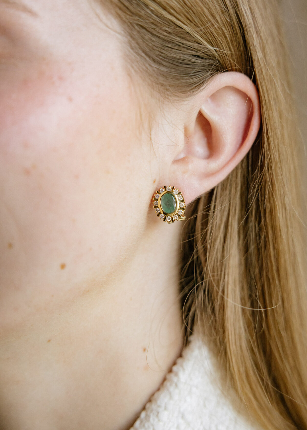 pendientes-rosetas-oro-18k-amarillo-diamantes-esmeraldas (4) jq13 rosetas esmeraldas