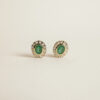 pendientes-rosetas-oro-18k-amarillo-diamantes-esmeraldas jq13 rosetas esmeraldas
