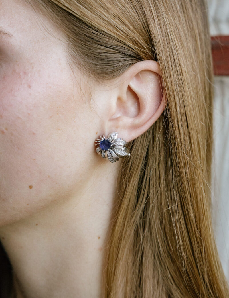 pendientes-vintage-oro-blanco-18k-diamantes-zafiros (4) aq15 pendientes zafiros