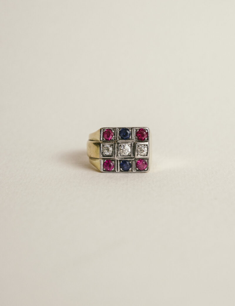 oro-platino-diamantes-zafiro-rubis (1) sortija vintage 60's