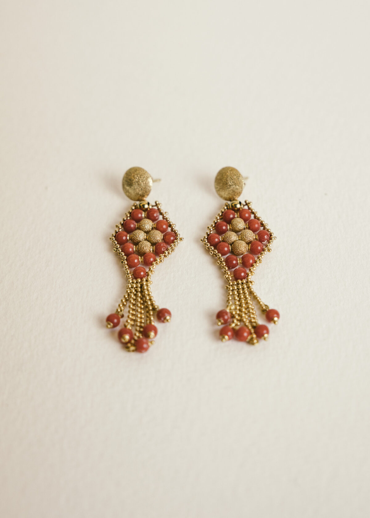pendientes-oro-amarillo-18k-italianos-coral (4) pendientes italianos coral
