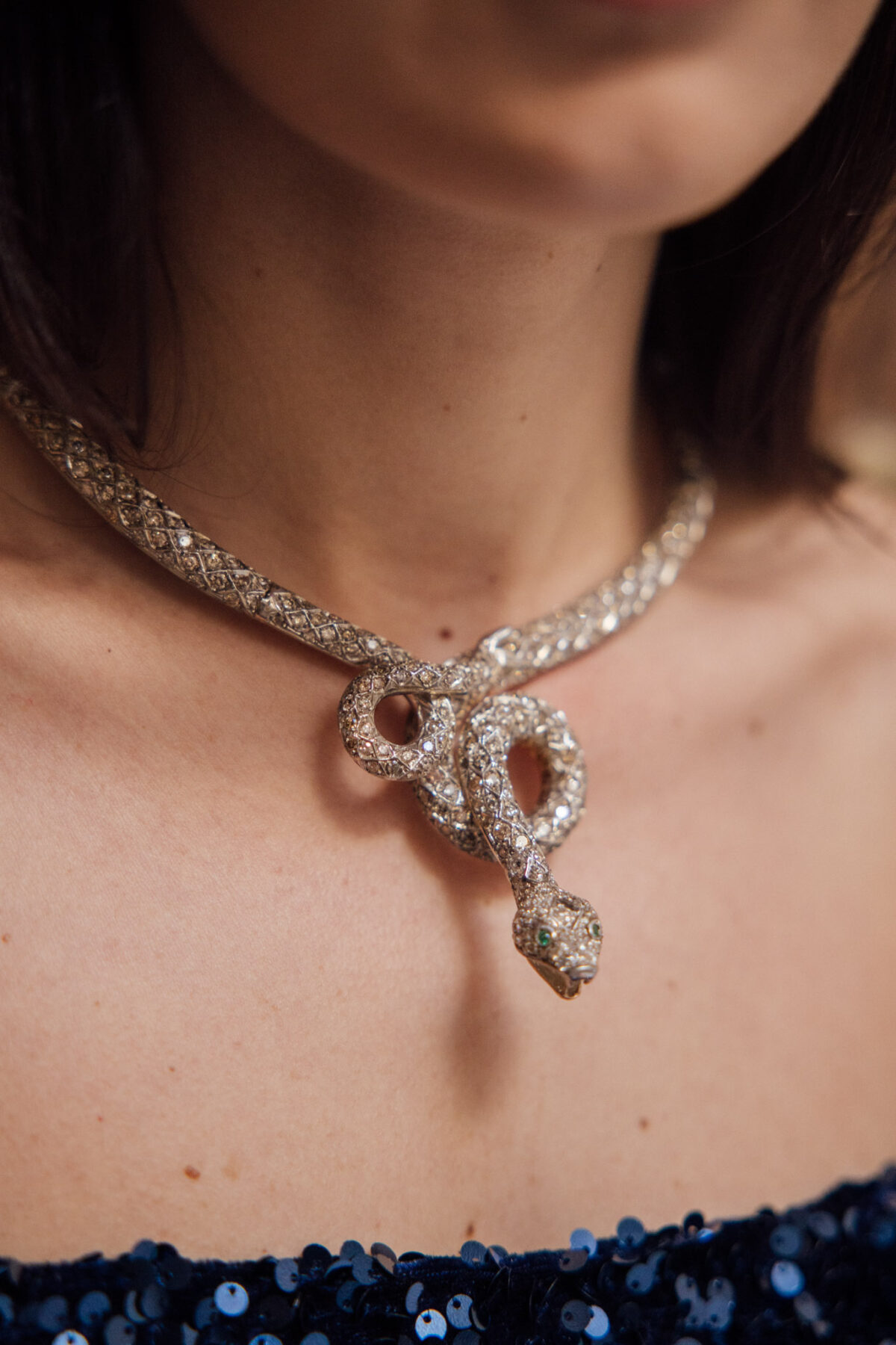 gargantilla serpiente diamantes