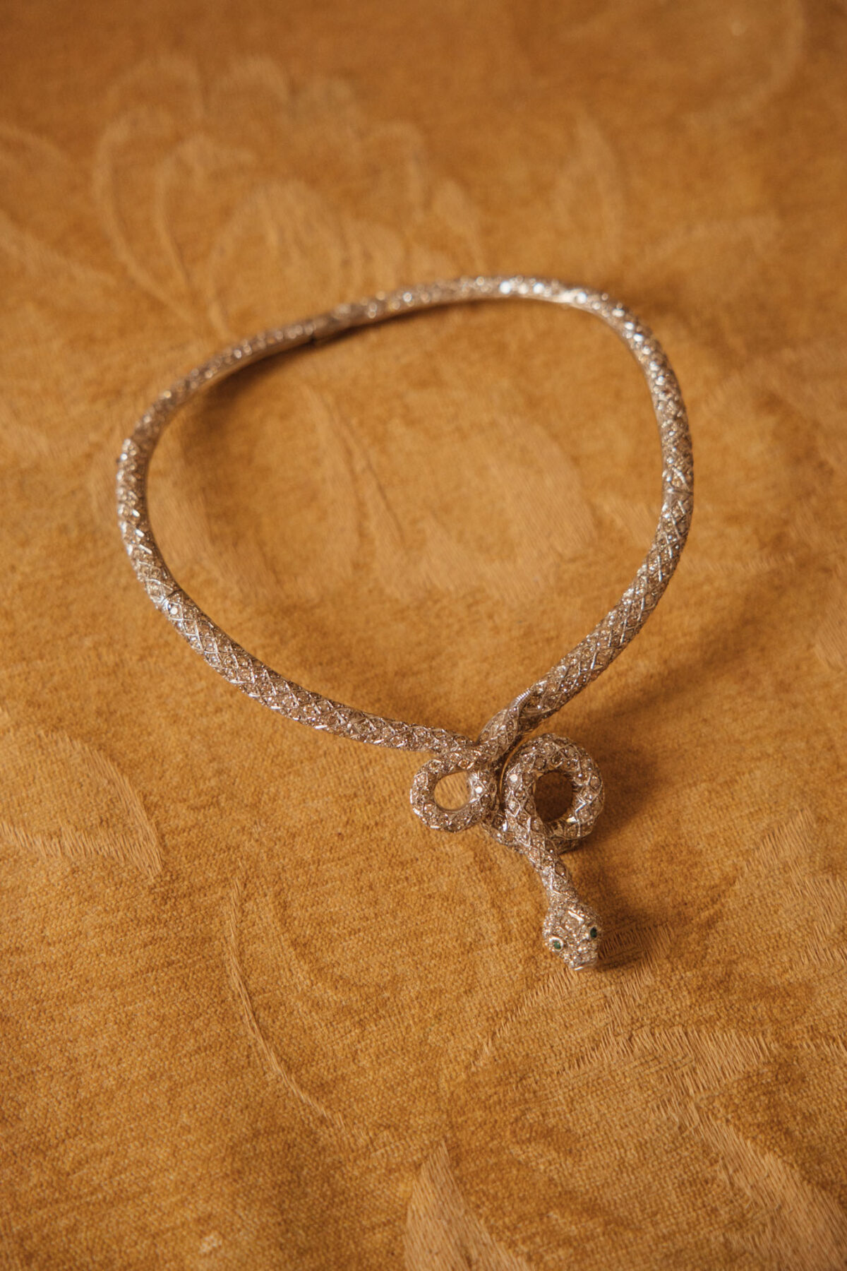 gargantilla serpiente diamantes