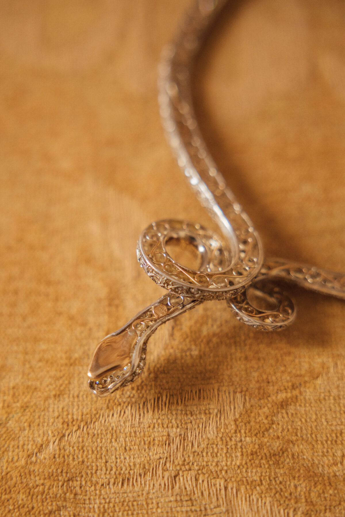 gargantilla serpiente diamantes