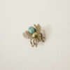 broche-vintage-oro-18k-turquesa-mosca-garavelli broche mosca garavelli